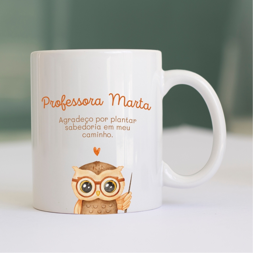 Caneca Coruja Profe